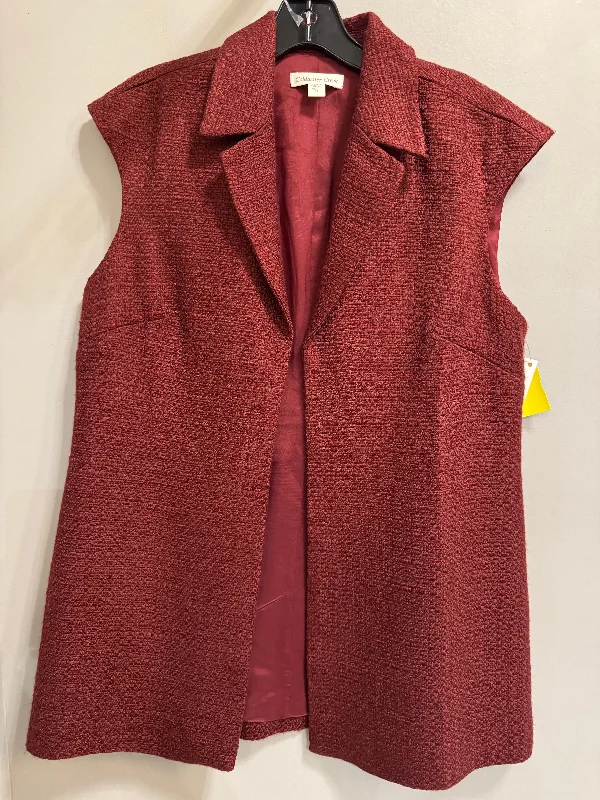 Blazer By Coldwater Creek In Red, Size: L Women's Vintage Jacket