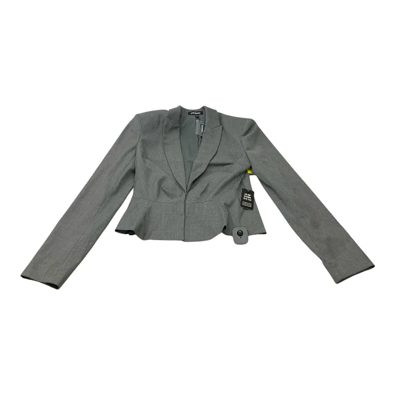 Blazer By Express In Grey, Size: S Women's Short Blazer