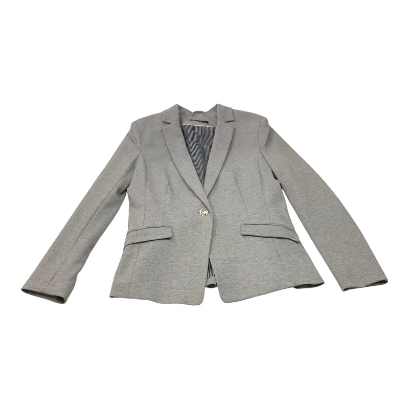 Blazer By H&m In Grey, Size: S Linen Women's Suit