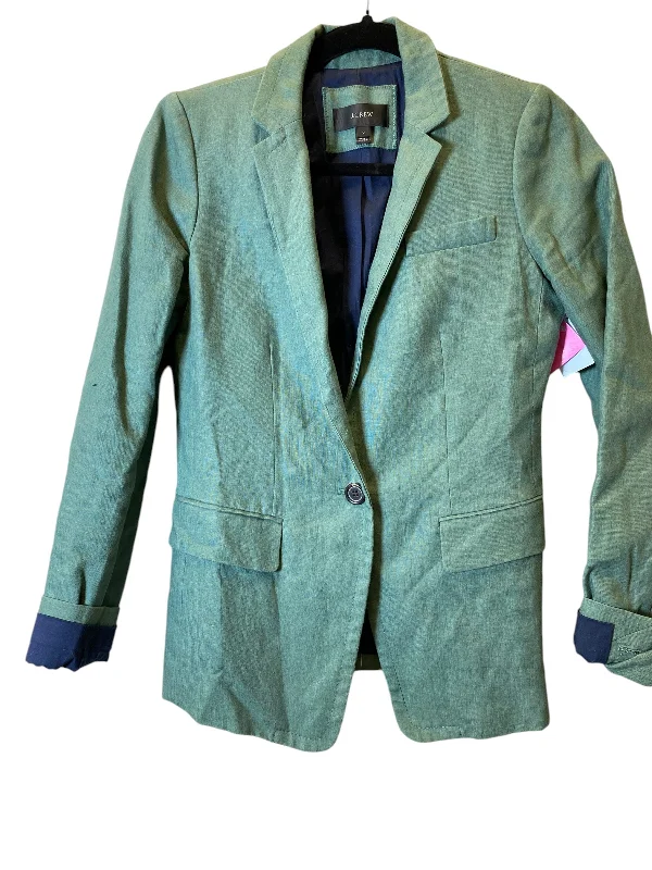 Blazer By J. Crew In Green, Size: 2 Women's Premium Blazer