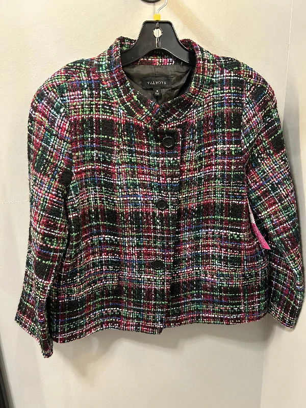 Blazer By Talbots In Multi-colored, Size: M Spring Women's Coat