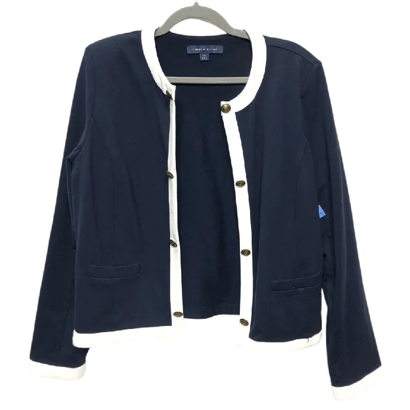 Blazer By Tommy Hilfiger In Navy, Size: L Women's High-End Blazer