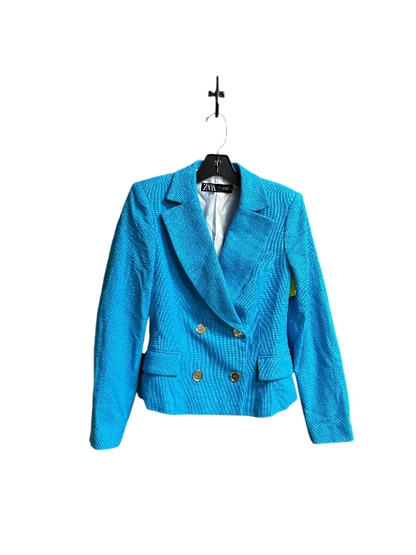 Blazer By Zara In Blue, Size: S Women's Denim Suit