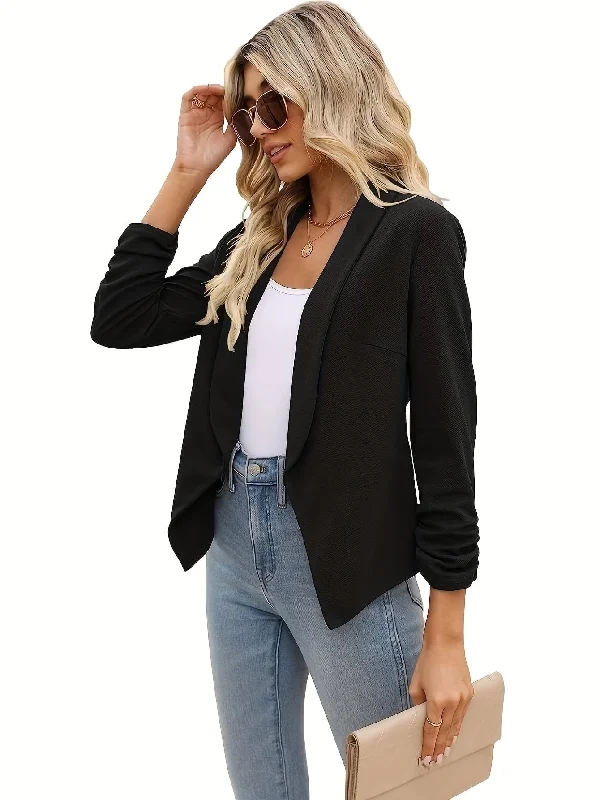 Casual Double-Breasted Blazer Slim Fit Blazer