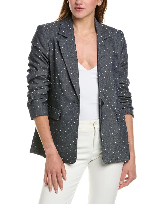 Elie Tahari Ruched Blazer Women's Professional Jacket