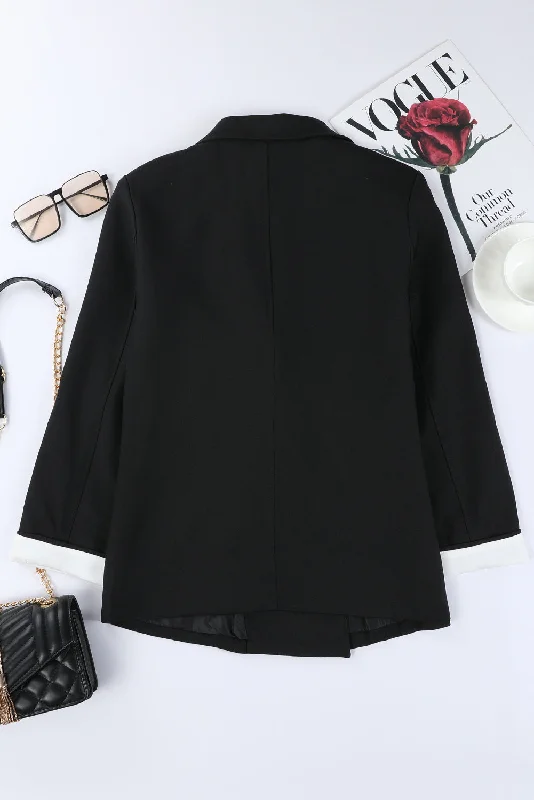 Lapel Collar Blazer Women's Fashion Blazer