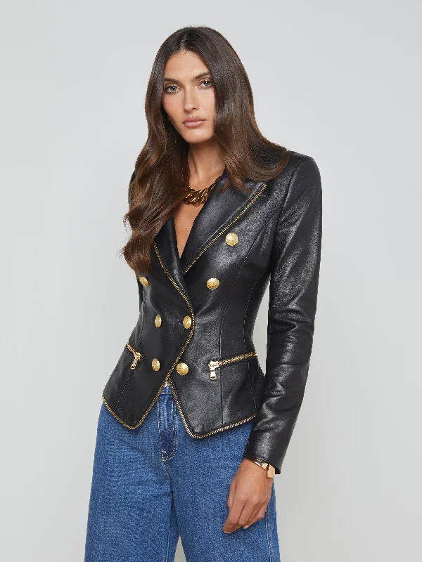 Ottilie Leather Blazer Women's Business Blazer