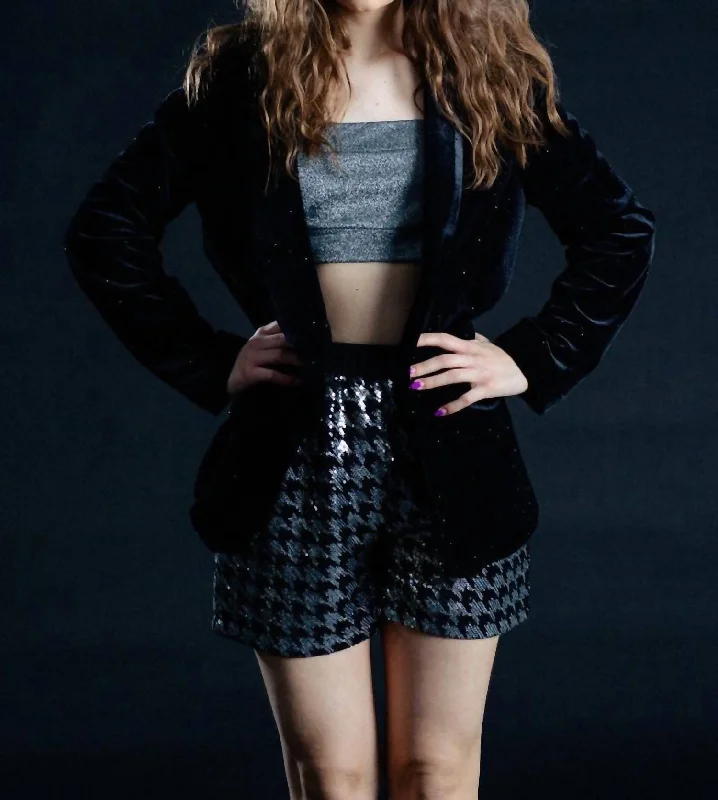 Velvet Blazer In Black Women's Wedding Blazer