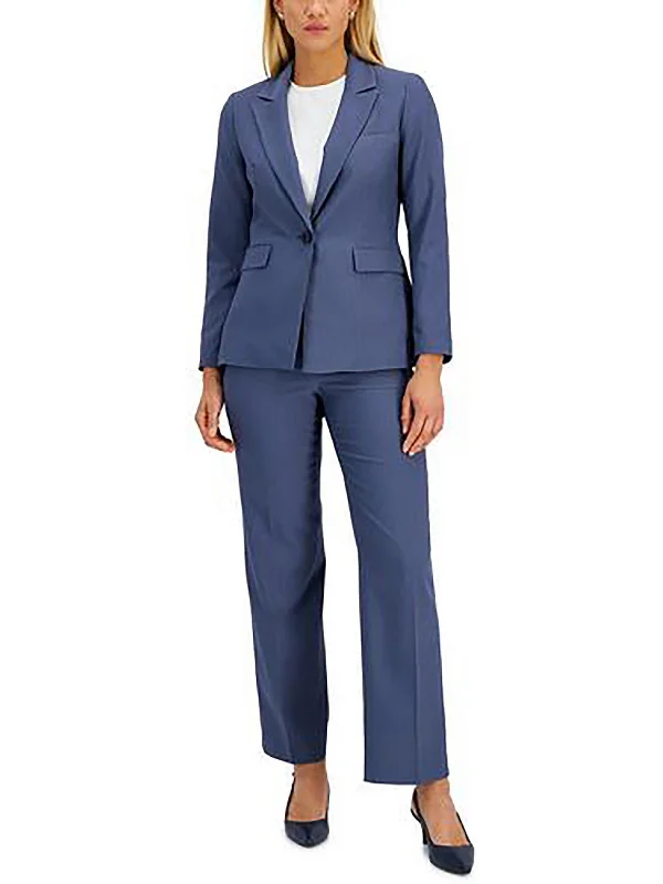 Womens Striped Office One-Button Blazer Women's Patchwork Suit