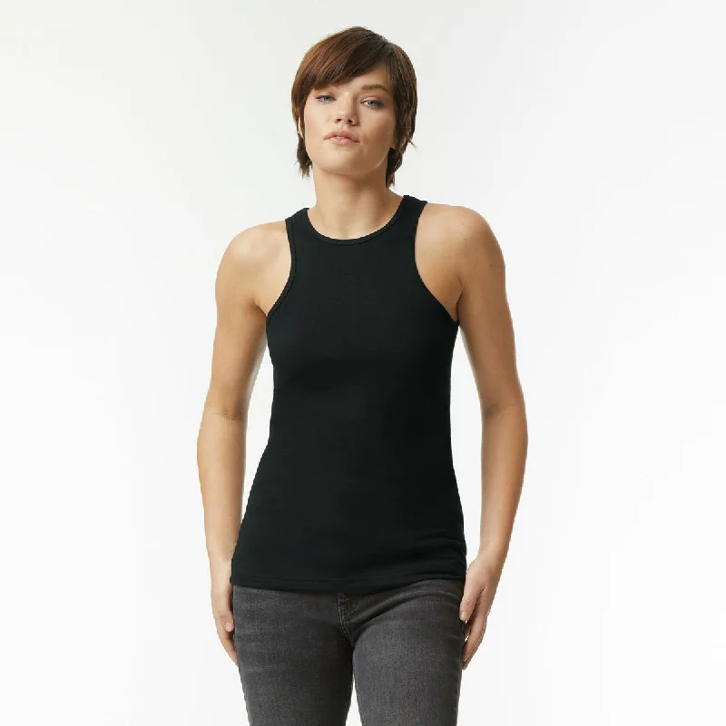 101CVC American Apparel CVC Womens Racerneck Tank fitted tank top