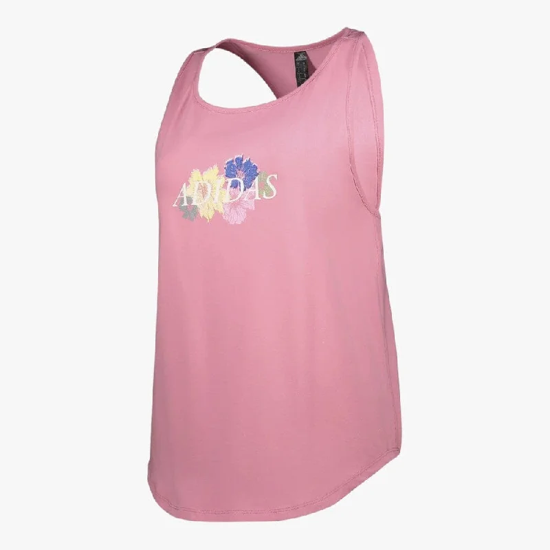 adidas Ladies Flor G Tank Pink gold tank top