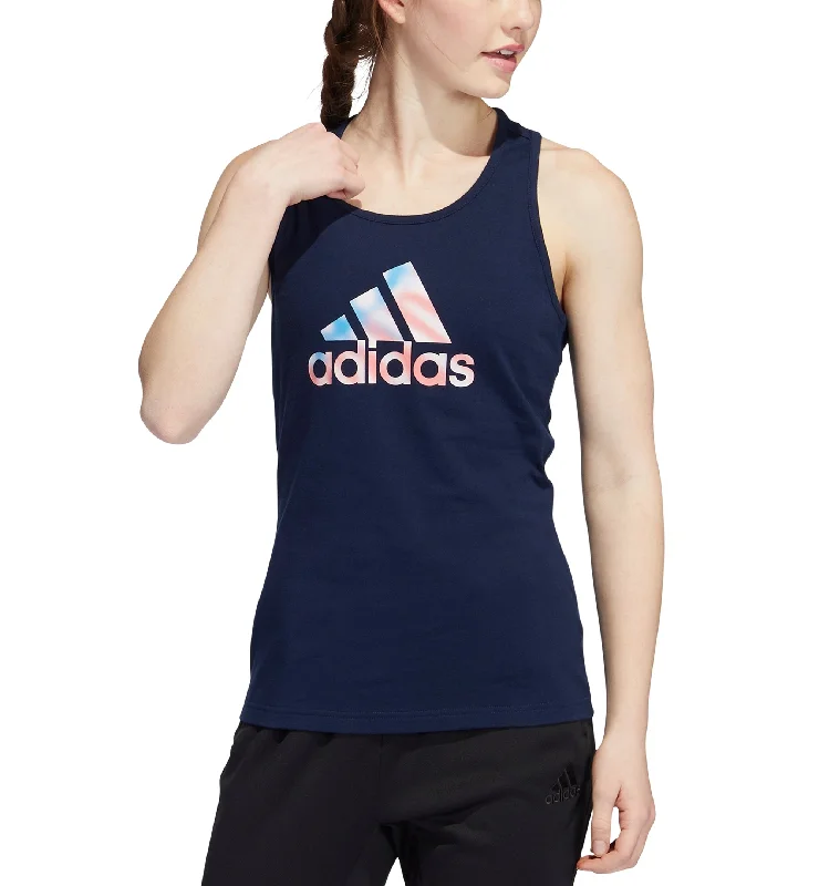 Adidas Womens Cotton Logo Americana Tank Top comfortable tank top