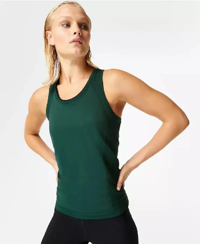 Athlete Seamless Workout Tank Sb6545 Trek-Green vintage tank top
