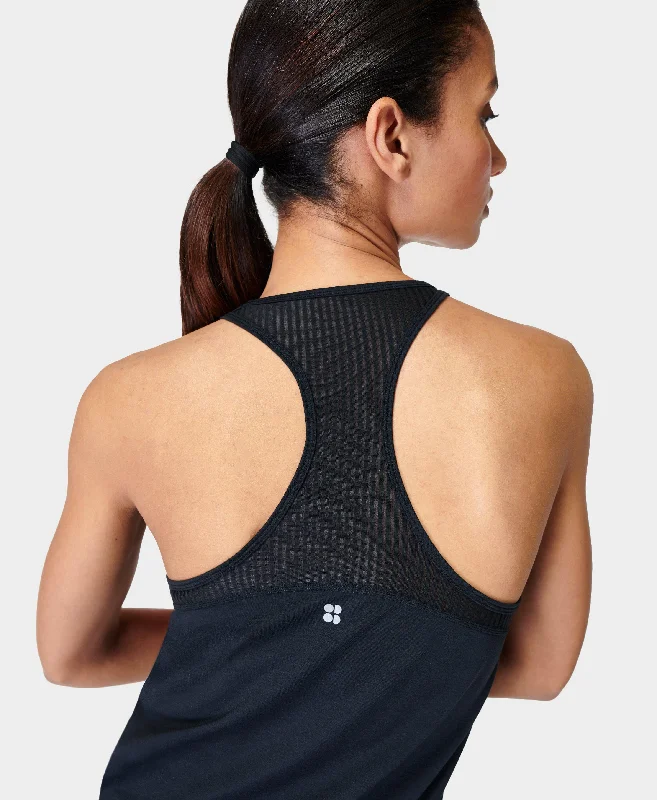 Breathe Easy Run Tank Top Sb9123 Coral-Pink flexible tank top