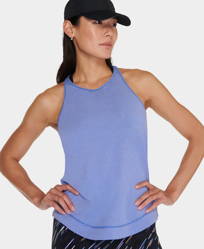 Breathe Easy Run Tank Top Sb9123 Cornflower-Blue sleep tank top