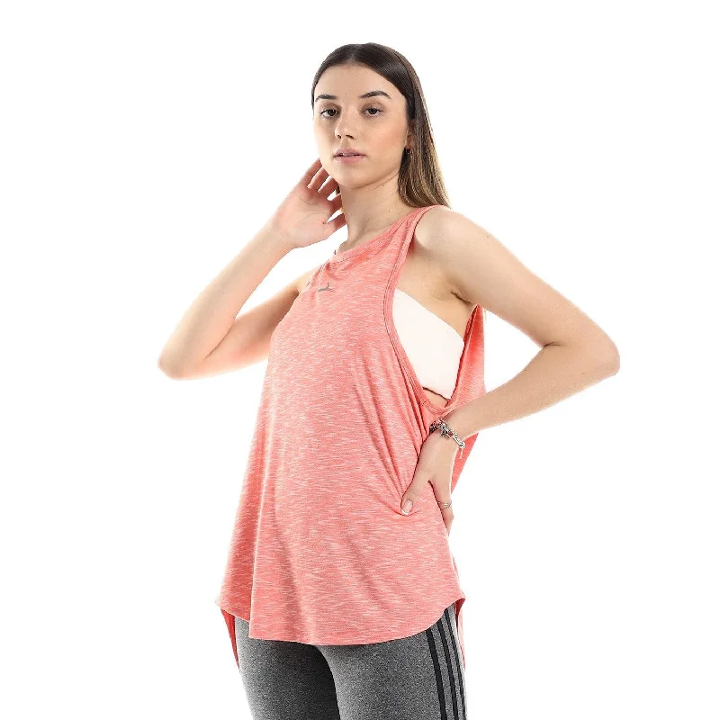 "Doe" Back Splitted Tank Top grey tank top