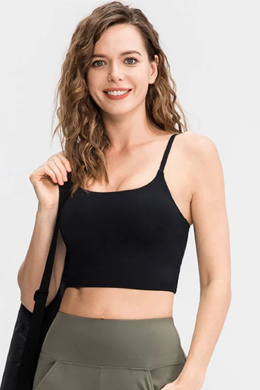 Cropped Yoga Tank Top sheer tank top
