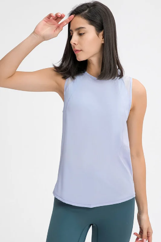 Cut Out Back Active Tank crossback tank top