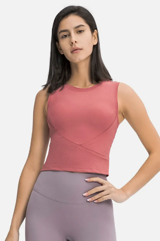 Foldover Active Tank casual tank top