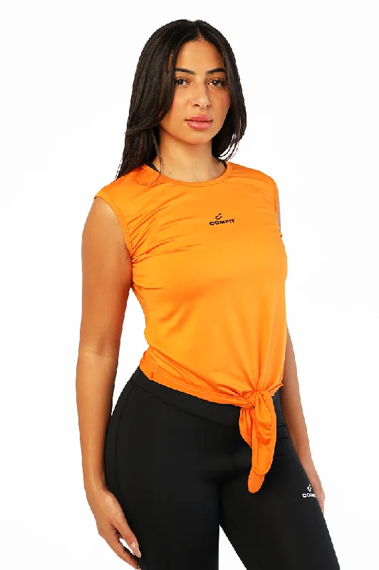 Front Bow Tank Top  - Comfit soft pink tank