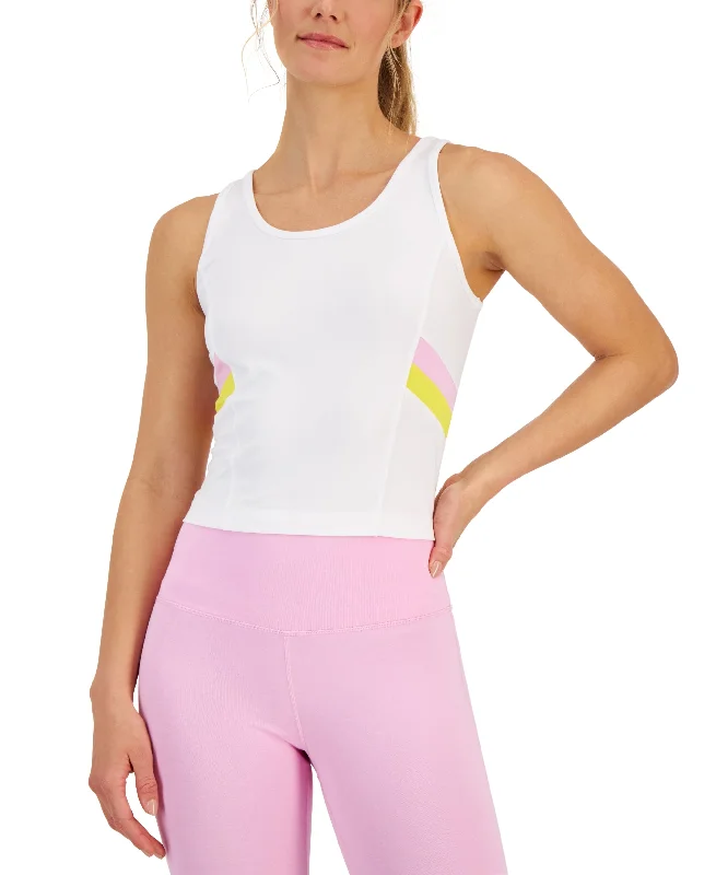 ID Ideology Womens Colorblocked Fitted Tank Top sleep tank top