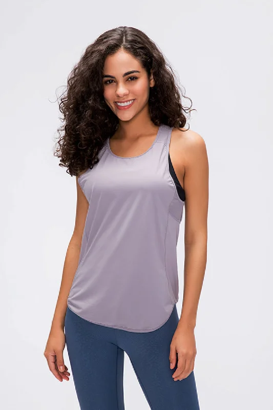 Mesh Panel Active Tank off shoulder tank