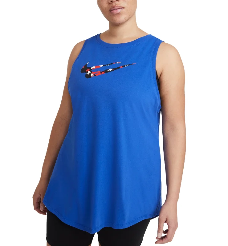 Nike Plus Size Stars Tank Top baby blue tank
