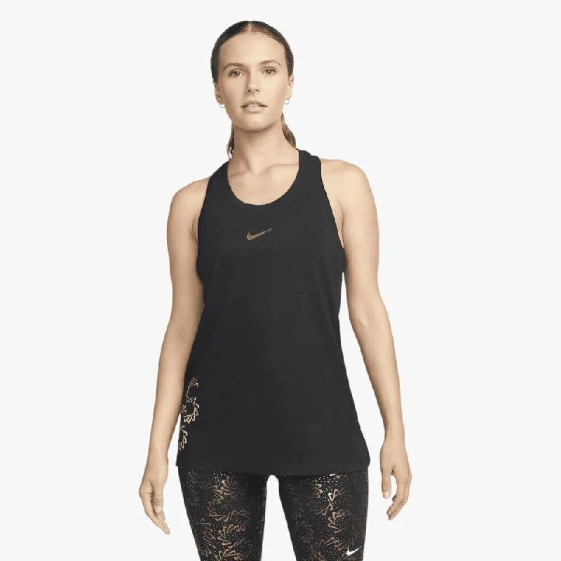 Nike Womens Dri Fit Training Tank Top Black sheer tank top