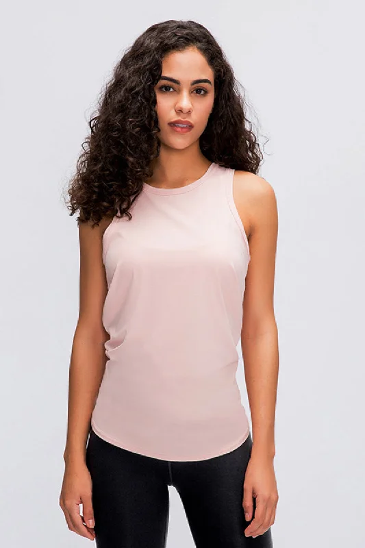 Peekaboo Active Tank cold shoulder tank