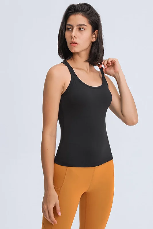 Racer Back Active Tank crew neck tank
