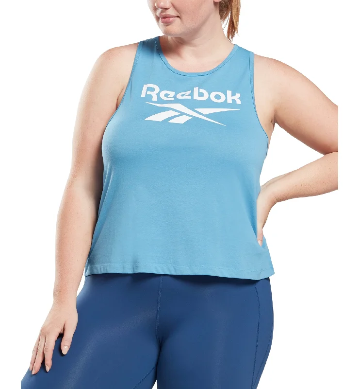 Reebok Plus Size Logo Tank Top neon tank top