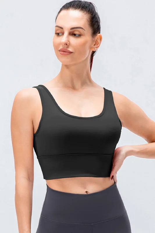 Reversible Cropped Surplice Yoga Tank gym tank top