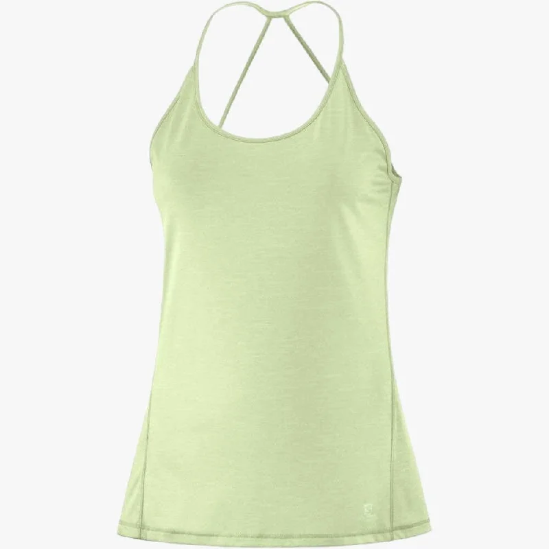 Salomon Womens Comet Tank Seacrest slim fit tank