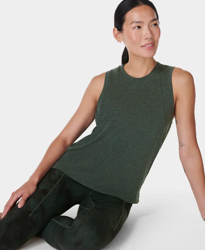 Soft Flow Studio Tank Sb9666 Trek-Green essential tank top