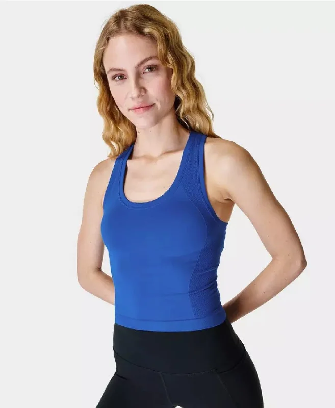 Athlete Seamless Workout Tank Sb6545 Lightning-Blue neon tank top