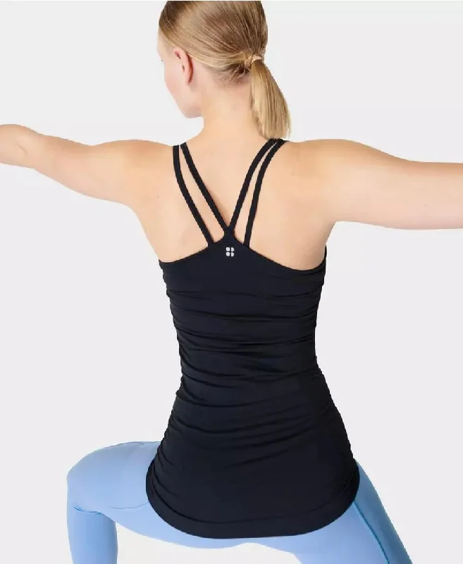 Poise Seamless Yoga Tank Sb5357 Black cherry red tank