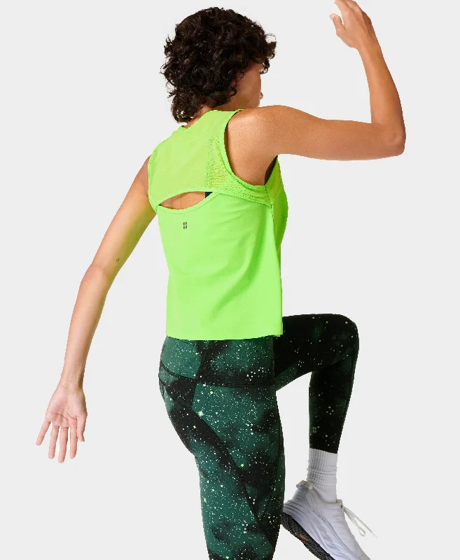 Swifty Workout Tank Neon Sb8549e Fluro-Green floral tank top