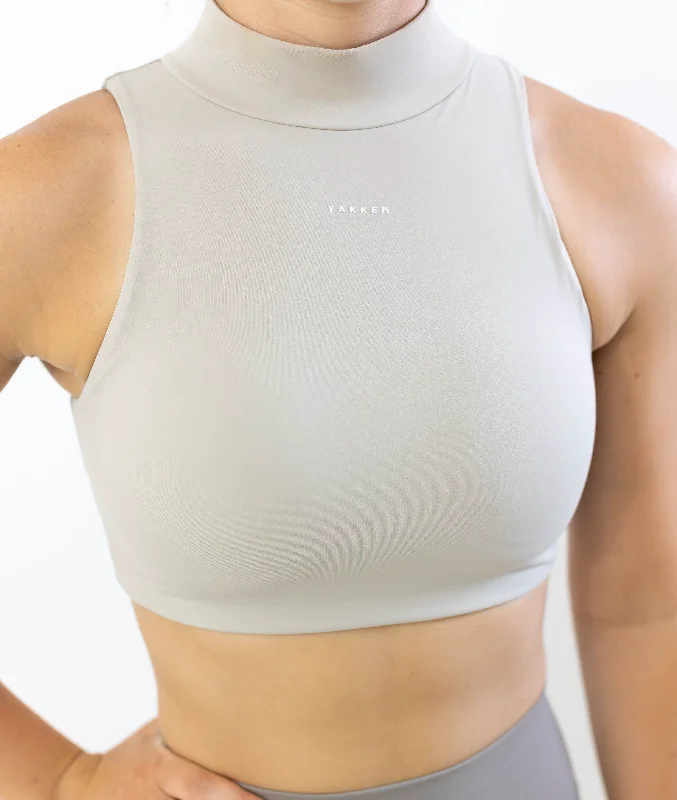 (Tan) Luxury Tank scoop neck tank