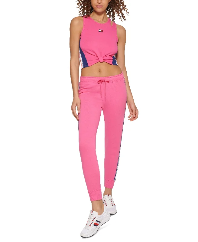 Tommy Hilfiger Sport Womens Cropped Twist Hem Tank Top sexy tank top