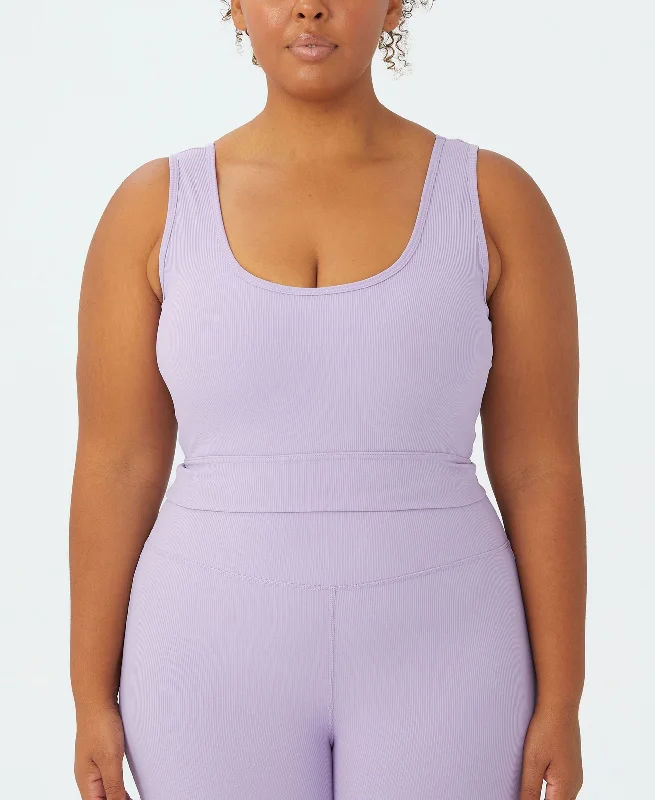 Trendy Plus Size Active Rib Crop Tank Top cropped tank top