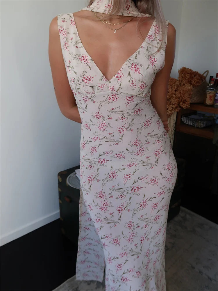 Amy Fashion - Women Sleeveless Tank Casual Summer Floral Print Backless Party with Headband Cocktail Beach Club Vestido mint tank top Amy Fashion - Women Sleeveless Tank Casual Summer Floral Print Backless Party with Headband Cocktail Beach Club Vestido mint tank top