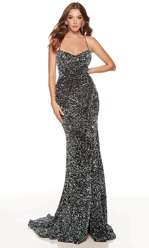 Alyce Paris 61342 - Sequined Sheath Prom Dress