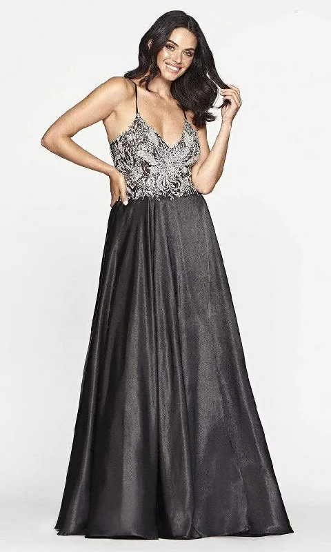 Faviana - S10537 Lace Styled A-Line Gown