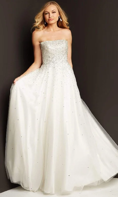 JVN by Jovani - JVN65664 Strapless Beaded Ballgown