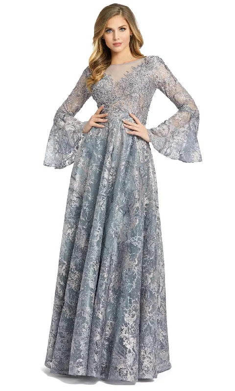 Mac Duggal 20258 - Embellished Bell Sleeve Evening Gown