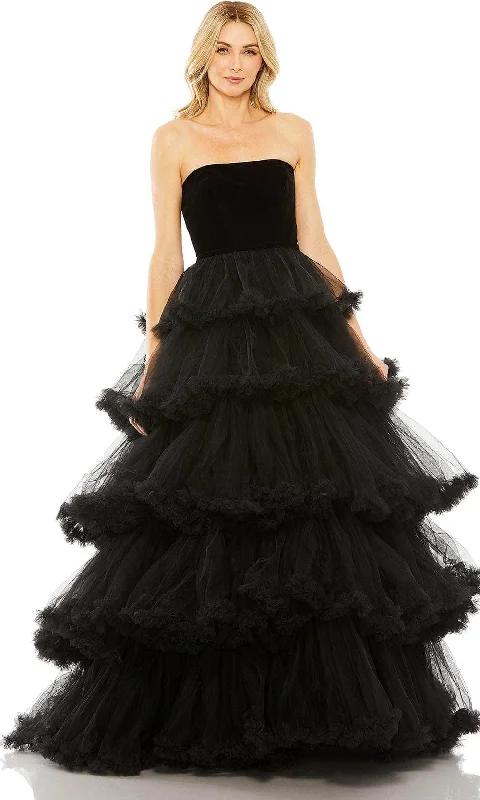 Mac Duggal 67408 - Strapless Ruffle Tiered Ballgown