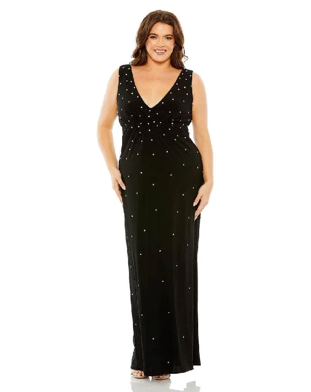 Mac Duggal 68353 - Stone-Beaded Evening Column Gown