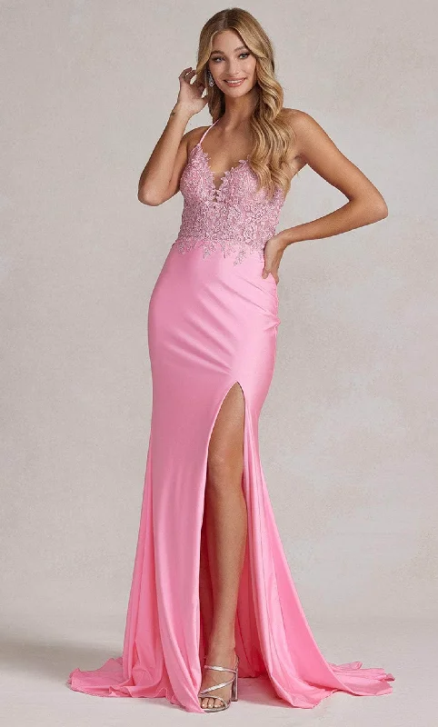 Nox Anabel G1150 - V-Neck Strappy Back Prom Gown