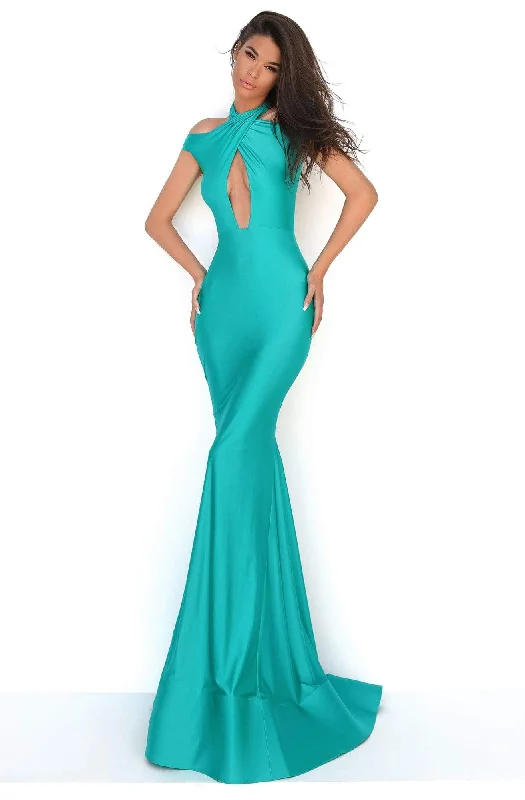 Tarik Ediz - 50688 Crisscross Halter Cutout Mermaid Gown
