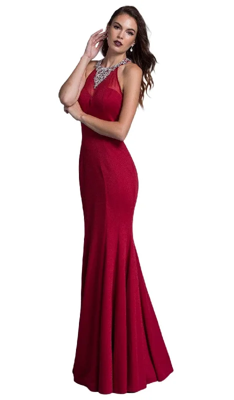 Trevi Collection - L1976 Halter Embellished Prom Dress